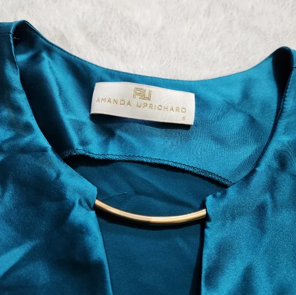 Amanda Uprichard Teal Tank - Picture 3 of 4